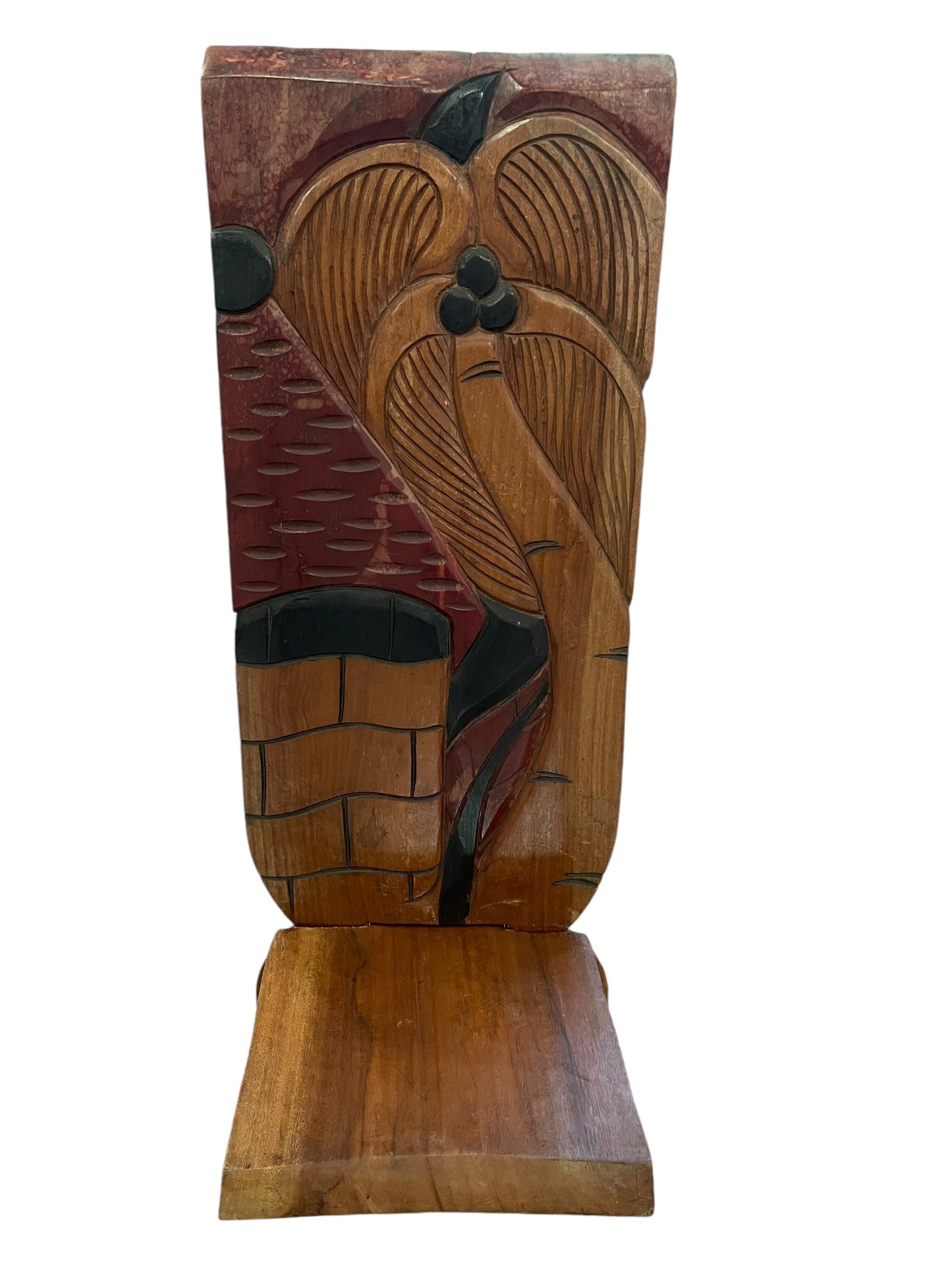 African Mahogany Wooden Chair/ Two Pieces