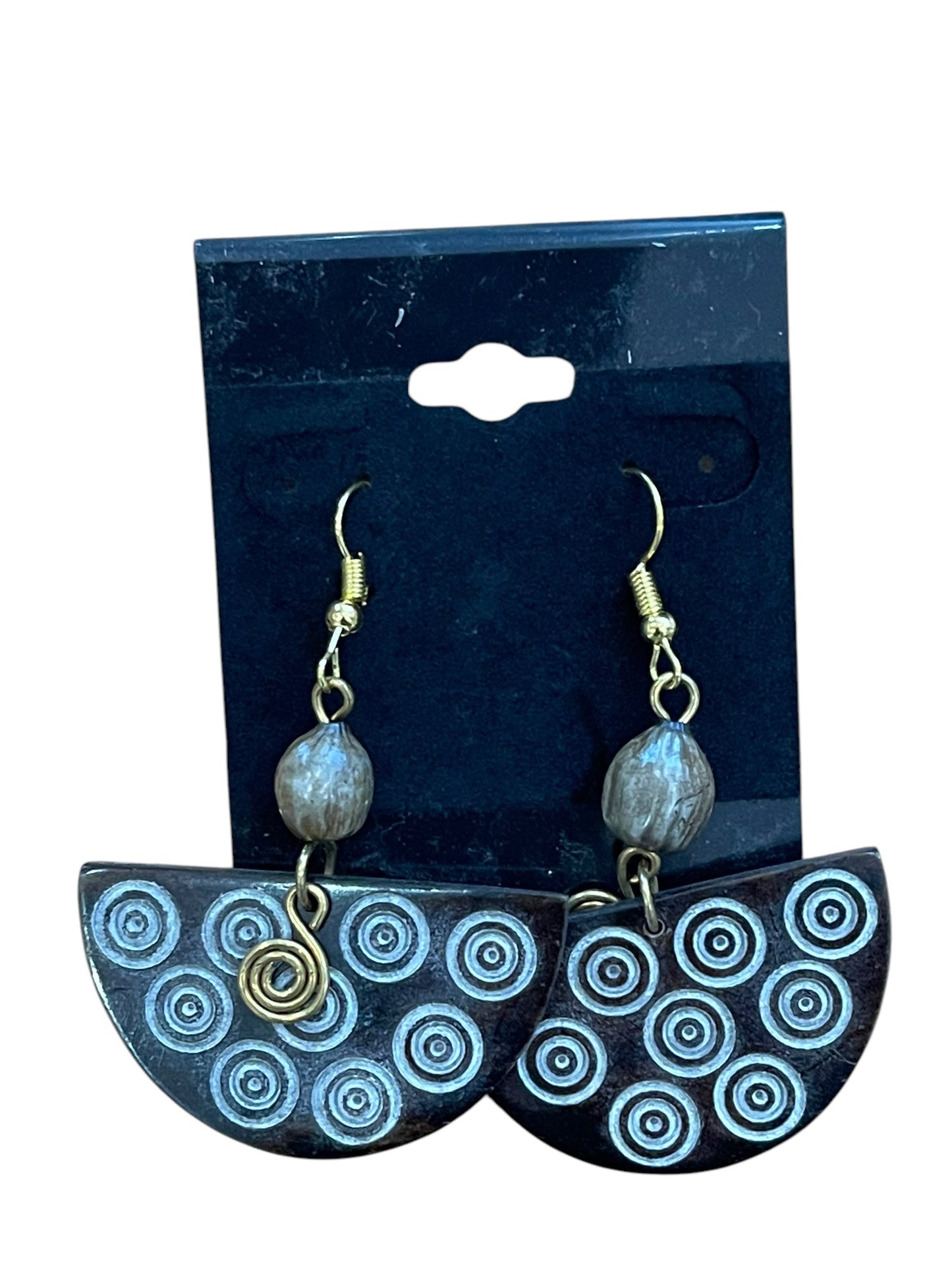 African Bone Earrings