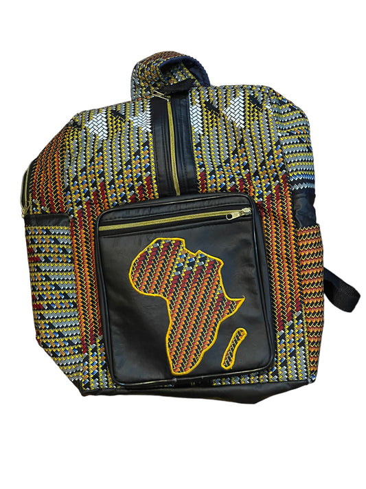 African Ankara Backpack