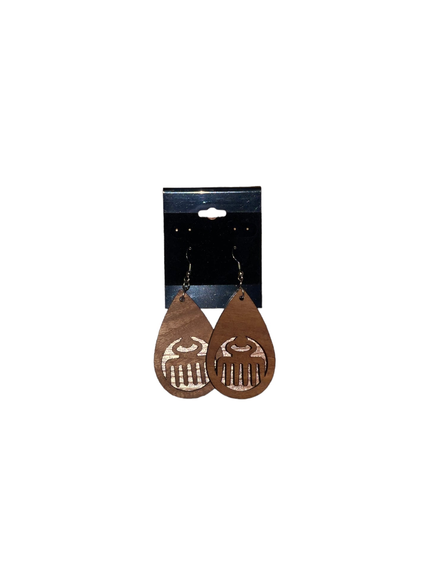 Adinkra Wood Earrings