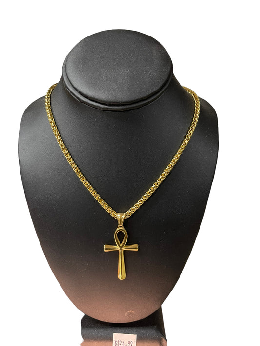 Gold Ankh Necklace