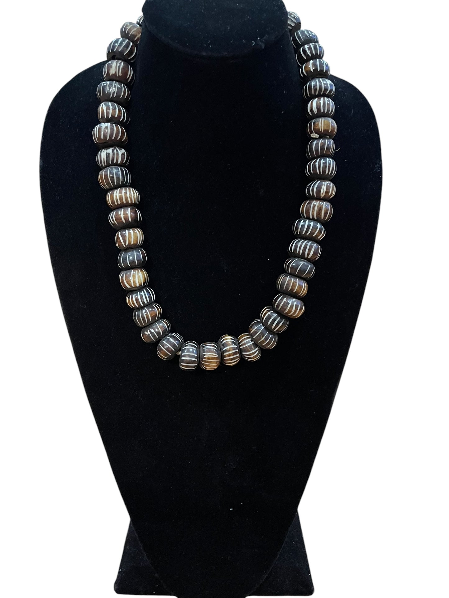 African Bone Beaded Necklace