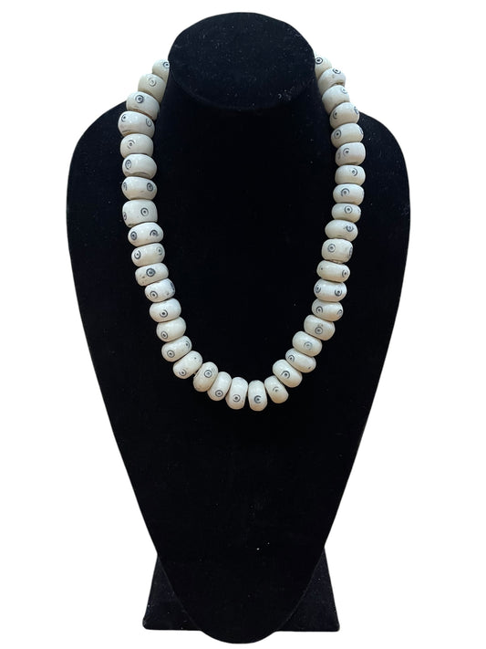 African Bone Beaded Necklace