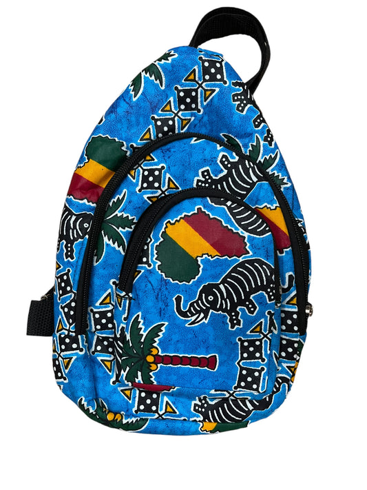 African Print Mini Backpacks