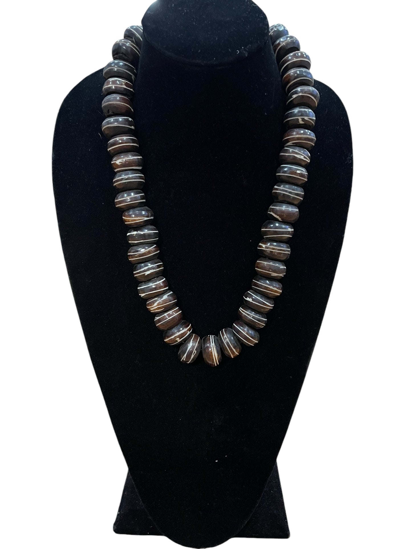 African Bone Beaded Necklace