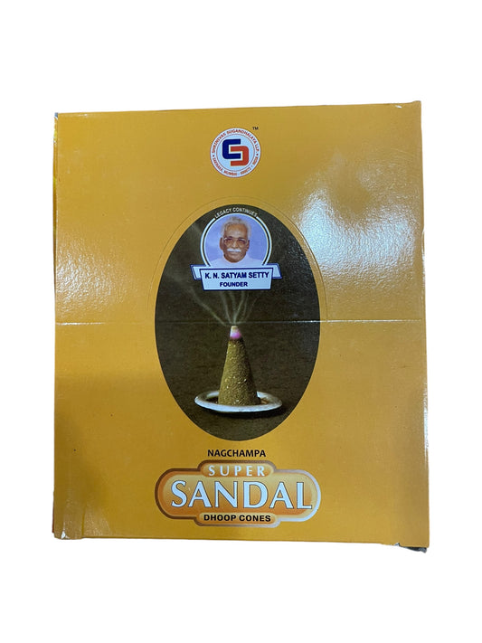 Sandal Incense / Cones Of 12 Packs