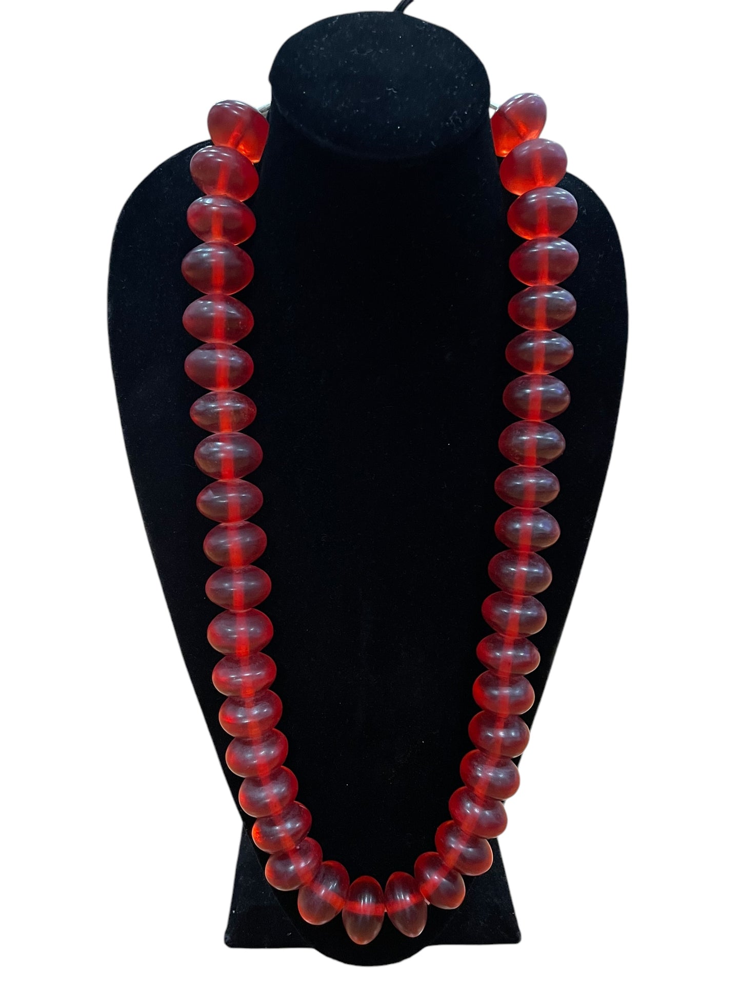 African Red Amber Necklace