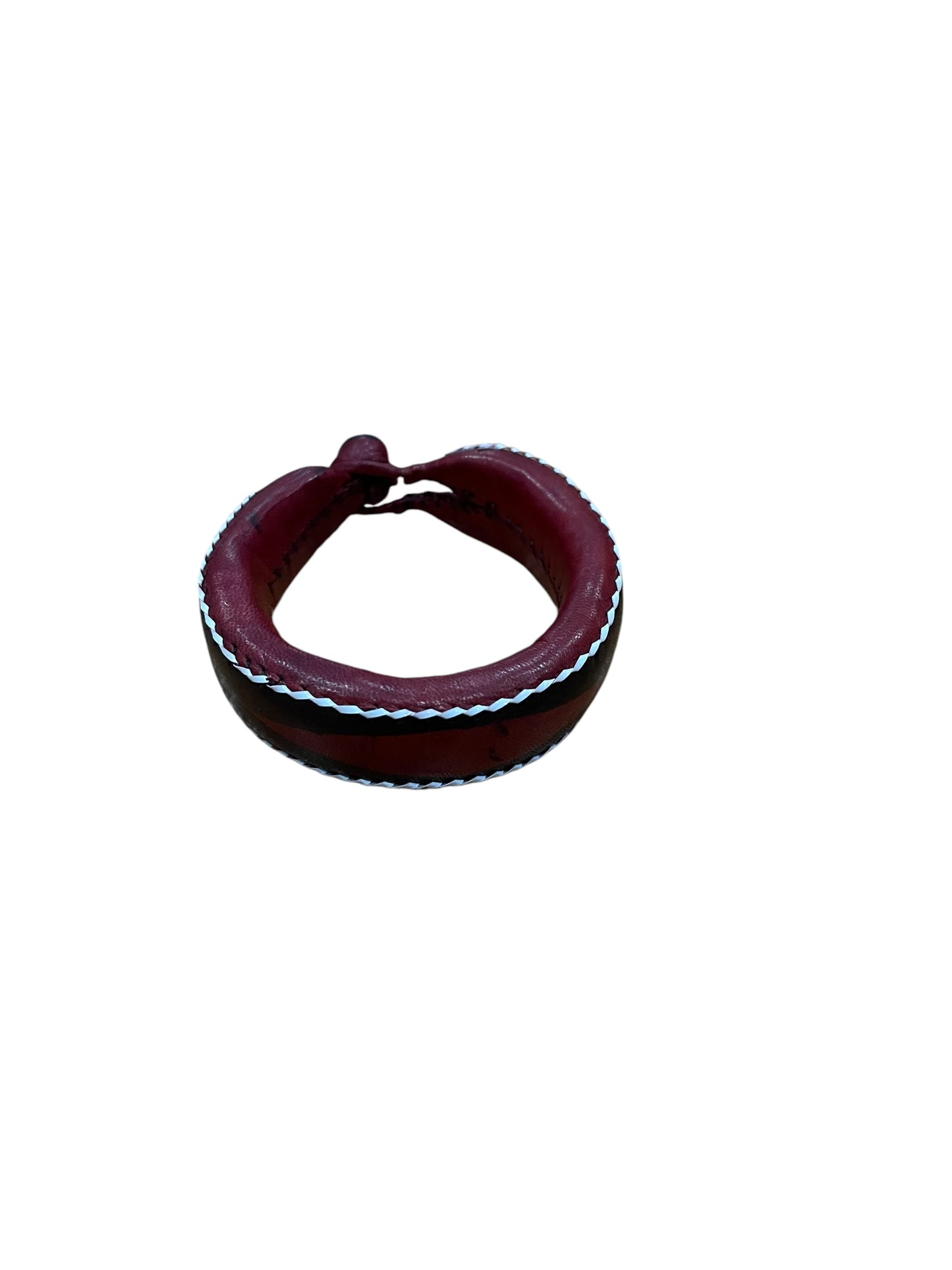 Red Nigerian Leather Bracelet