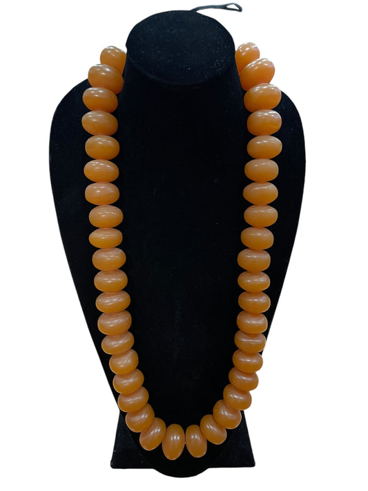 African Amber Beaded Necklace