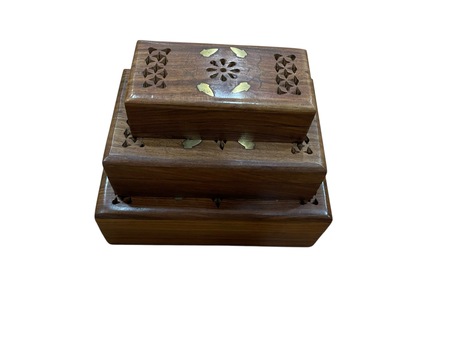 Wooden Tresor Box/ 3 Pieces