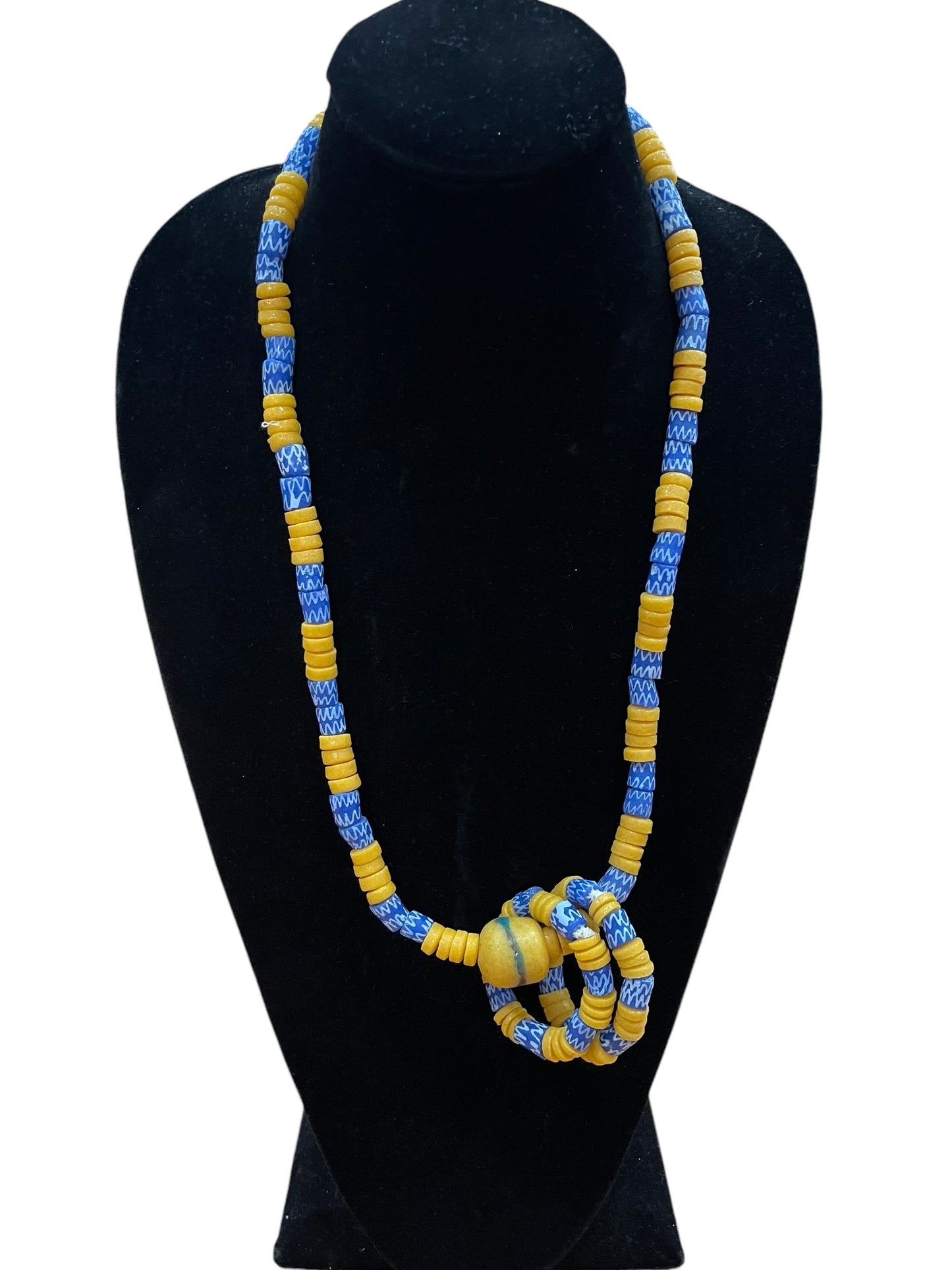 African Beaded necklace/ Two Bracelets