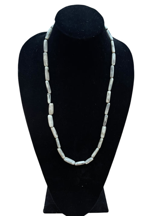 African Bone Beaded Necklace