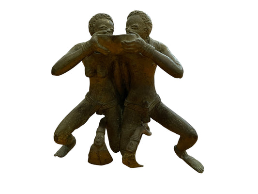 African Bronze Couple