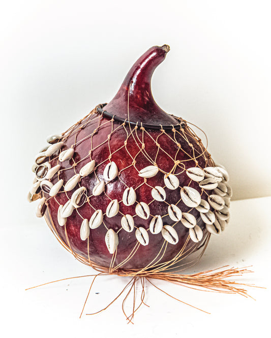 Cowrie Shell Gourd Shaker